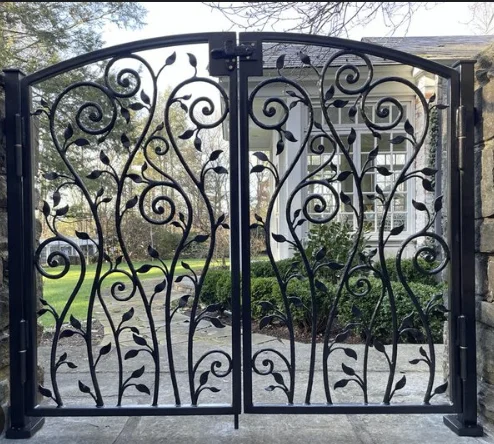 Ornamental iron gate